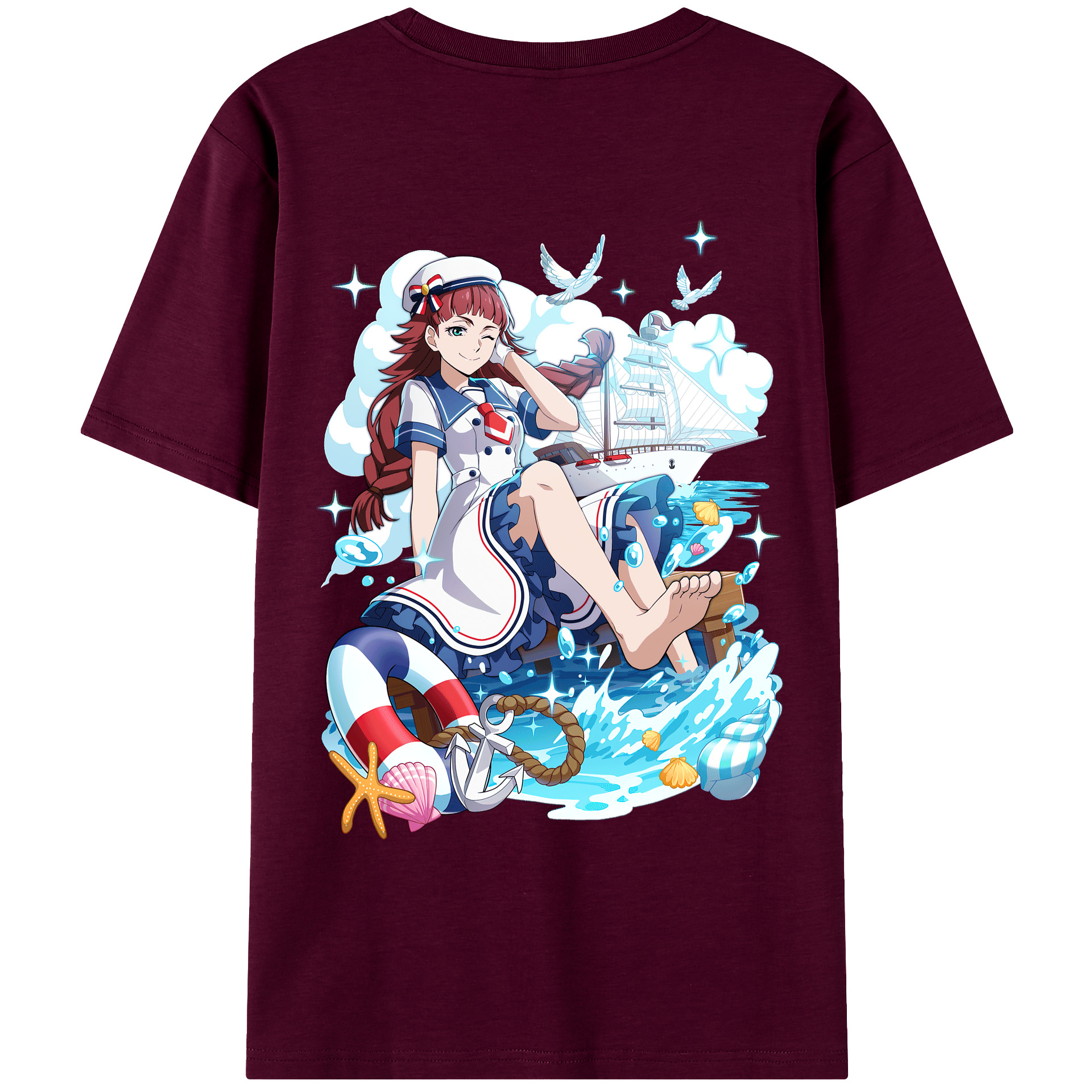 （画像用） 文豪ストレイドッグス Bungo Stray Dogs レディース半袖Tシャツ(バックプリント)